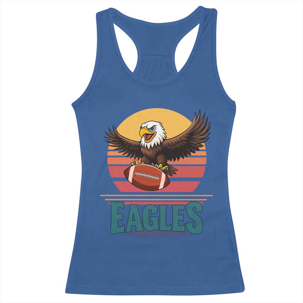 Funny EFF Retro Vintage Style Football Lover Gift Racerback Tank Top TS12 Royal Blue Print Your Wear
