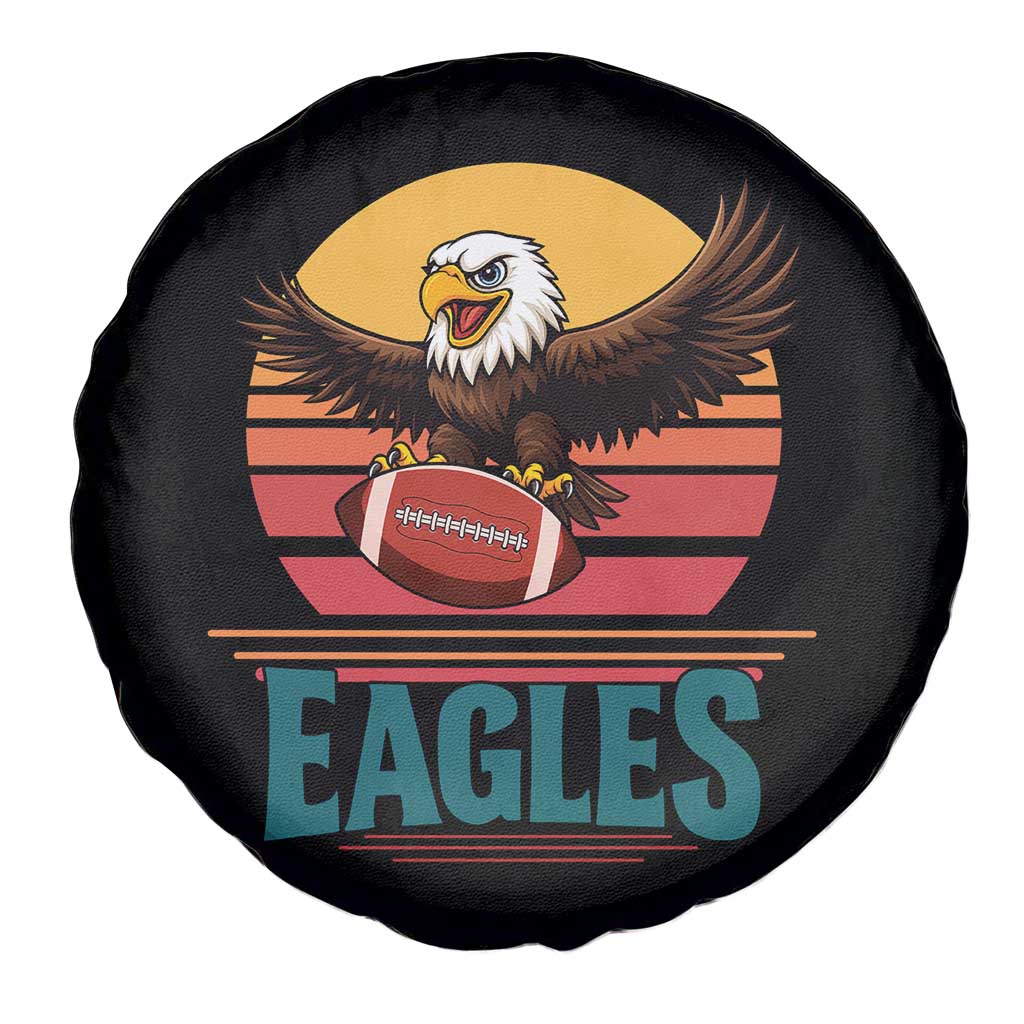Funny Eagle Football Fan Spare Tire Cover Retro Vintage Style TS12 Print Your Wear