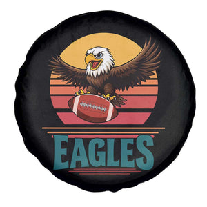 Funny Eagle Football Fan Spare Tire Cover Retro Vintage Style TS12 Print Your Wear