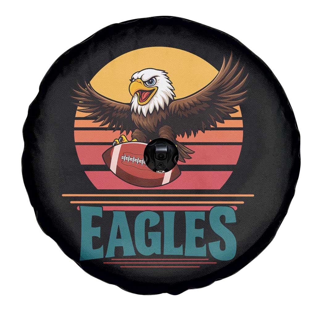 Funny Eagle Football Fan Spare Tire Cover Retro Vintage Style TS12 Print Your Wear