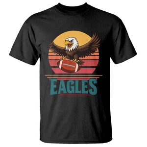 Funny Eagle Football Fan T Shirt Retro Vintage Style TS12 Black Print Your Wear