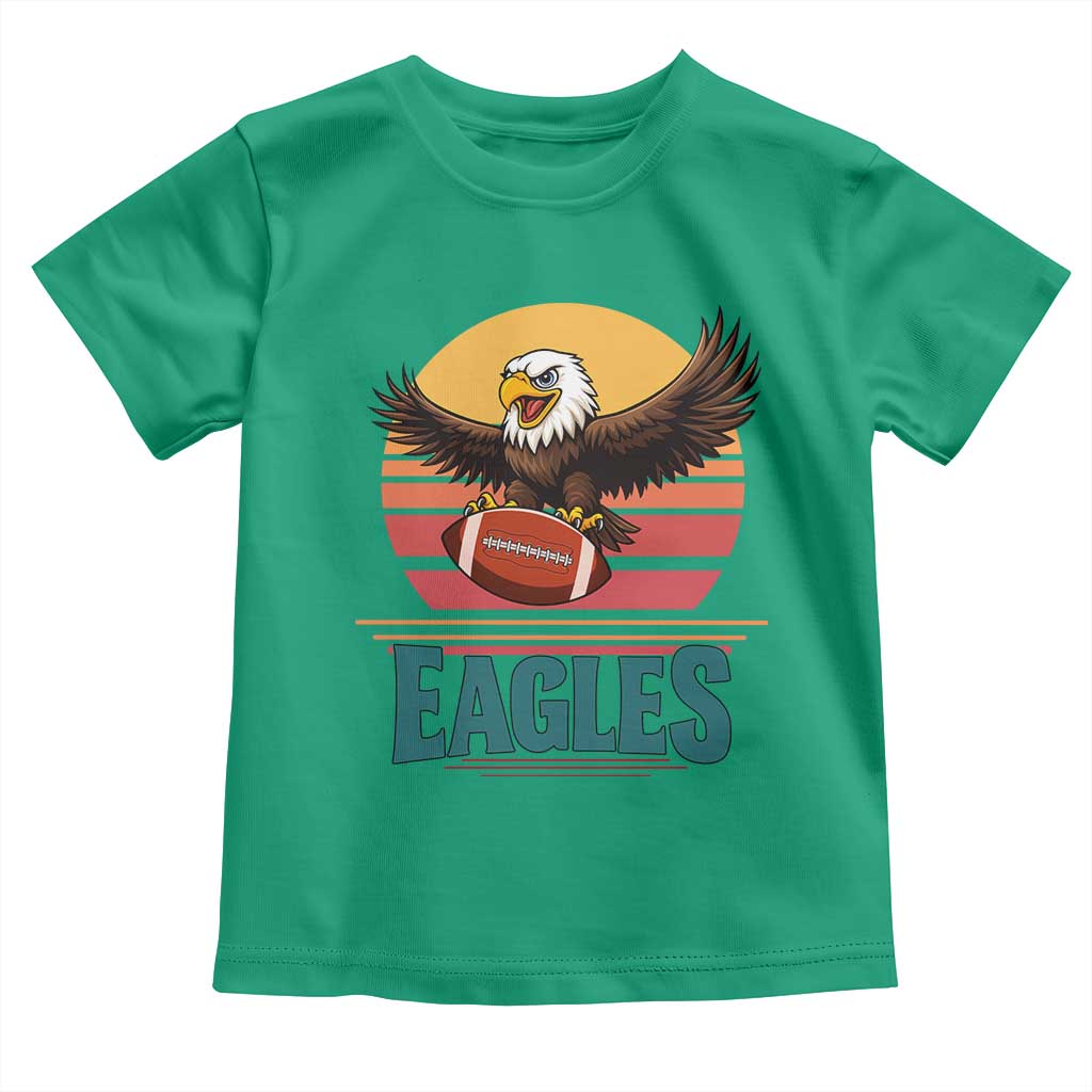 Funny Eagle Football Fan Toddler T Shirt Retro Vintage Style TS12 Irish Green Print Your Wear