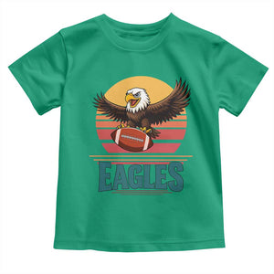 Funny Eagle Football Fan Toddler T Shirt Retro Vintage Style TS12 Irish Green Print Your Wear