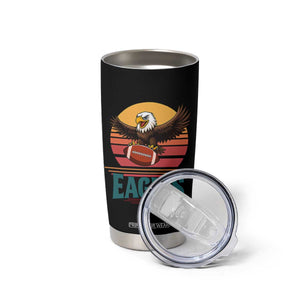 Funny Eagle Football Fan Tumbler Cup Retro Vintage Style TS12 Print Your Wear