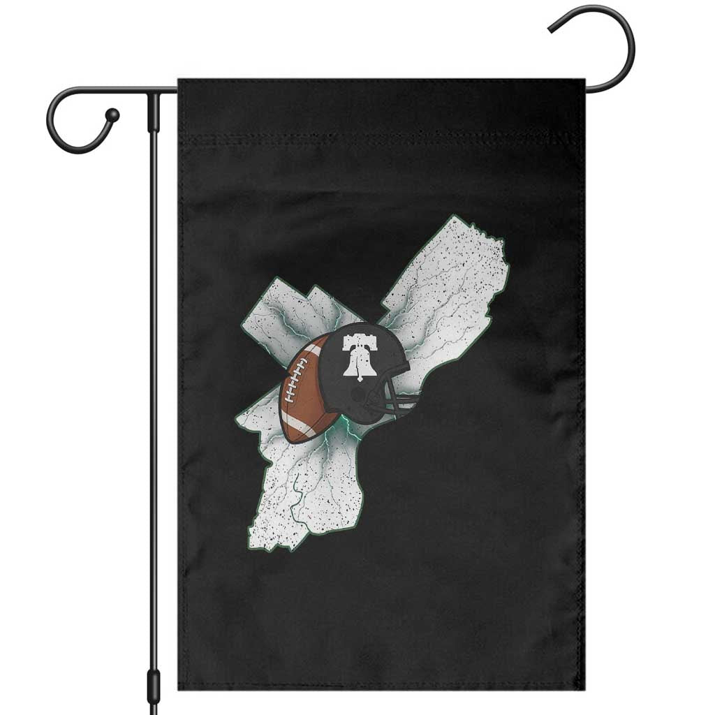 Philadelphia Liberty Bell Football Helmet Lightning Gift Garden Flag TS12 Black Print Your Wear