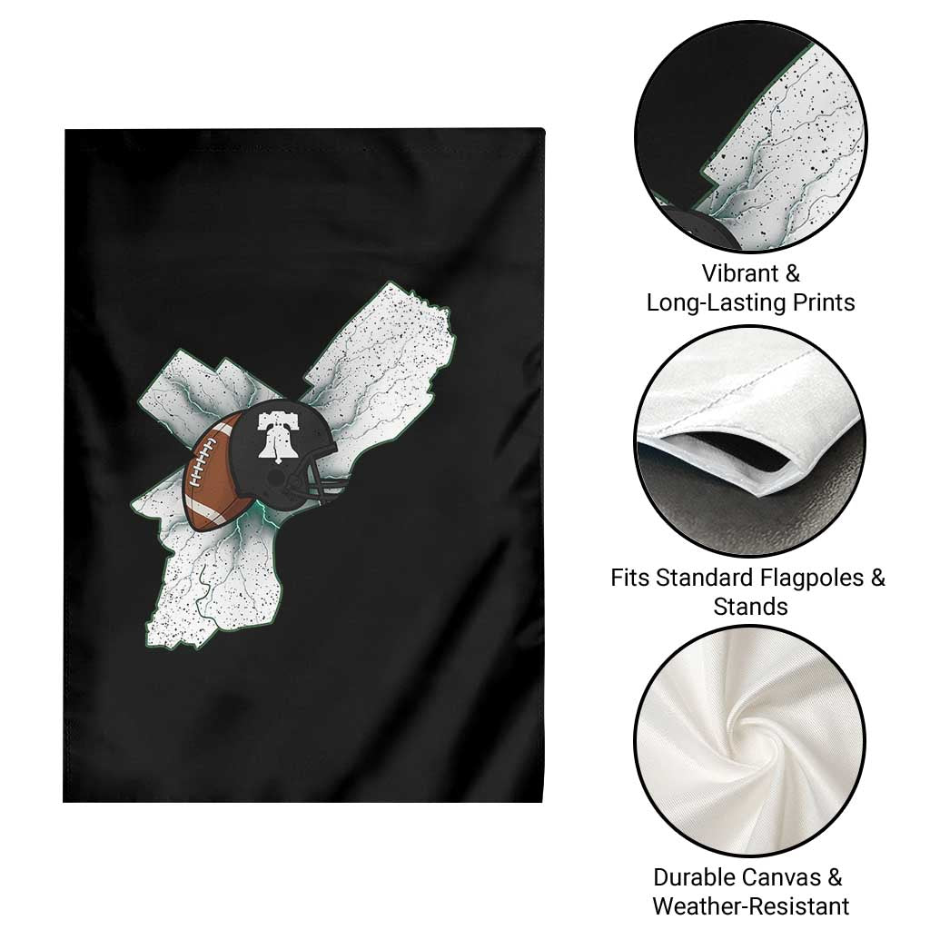 Philadelphia Liberty Bell Football Helmet Lightning Gift Garden Flag TS12 Print Your Wear