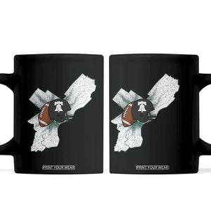 Philadelphia Liberty Bell Football Helmet Lightning Gift Coffee Mug TS12 Black Print Your Wear