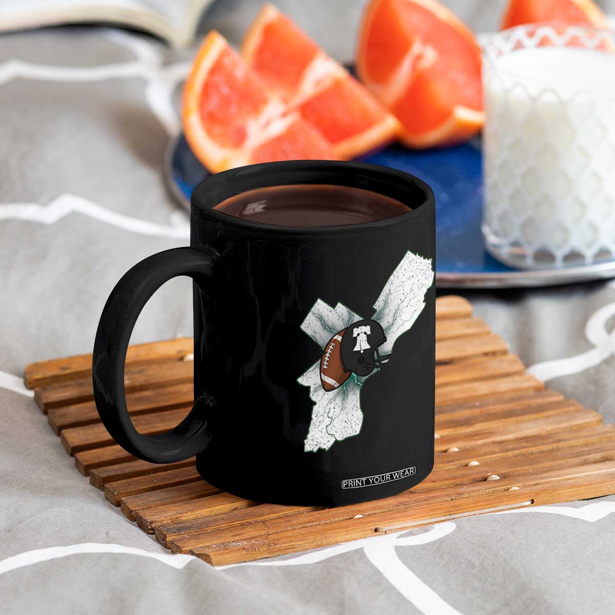 Philadelphia Liberty Bell Football Helmet Lightning Gift Coffee Mug TS12 Print Your Wear