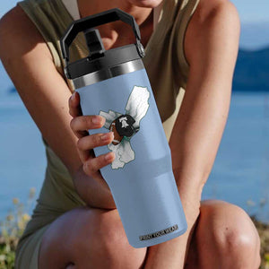 Philadelphia Liberty Bell Football Helmet Lightning Gift Flip Straw Tumbler TS12 One Size: 30 oz Light Blue Print Your Wear