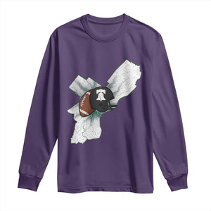 Philadelphia Liberty Bell Football Helmet Lightning Gift Long Sleeve Shirt TS12 Purple Print Your Wear
