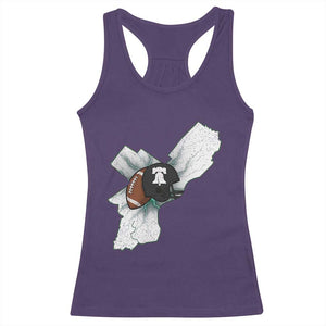 Philadelphia Liberty Bell Football Helmet Lightning Gift Racerback Tank Top TS12 Purple Print Your Wear