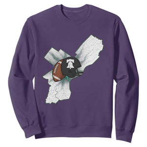 Philadelphia Liberty Bell Football Helmet Lightning Gift Sweatshirt TS12 Purple Print Your Wear