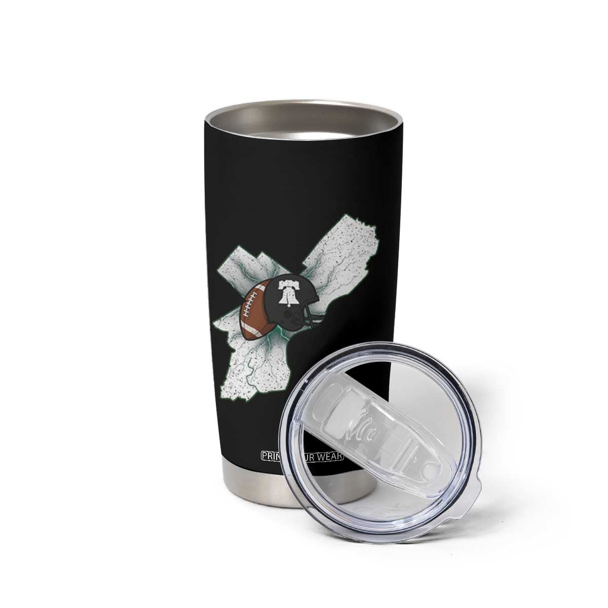 Philadelphia Liberty Bell Football Helmet Lightning Gift Tumbler Cup TS12 Print Your Wear