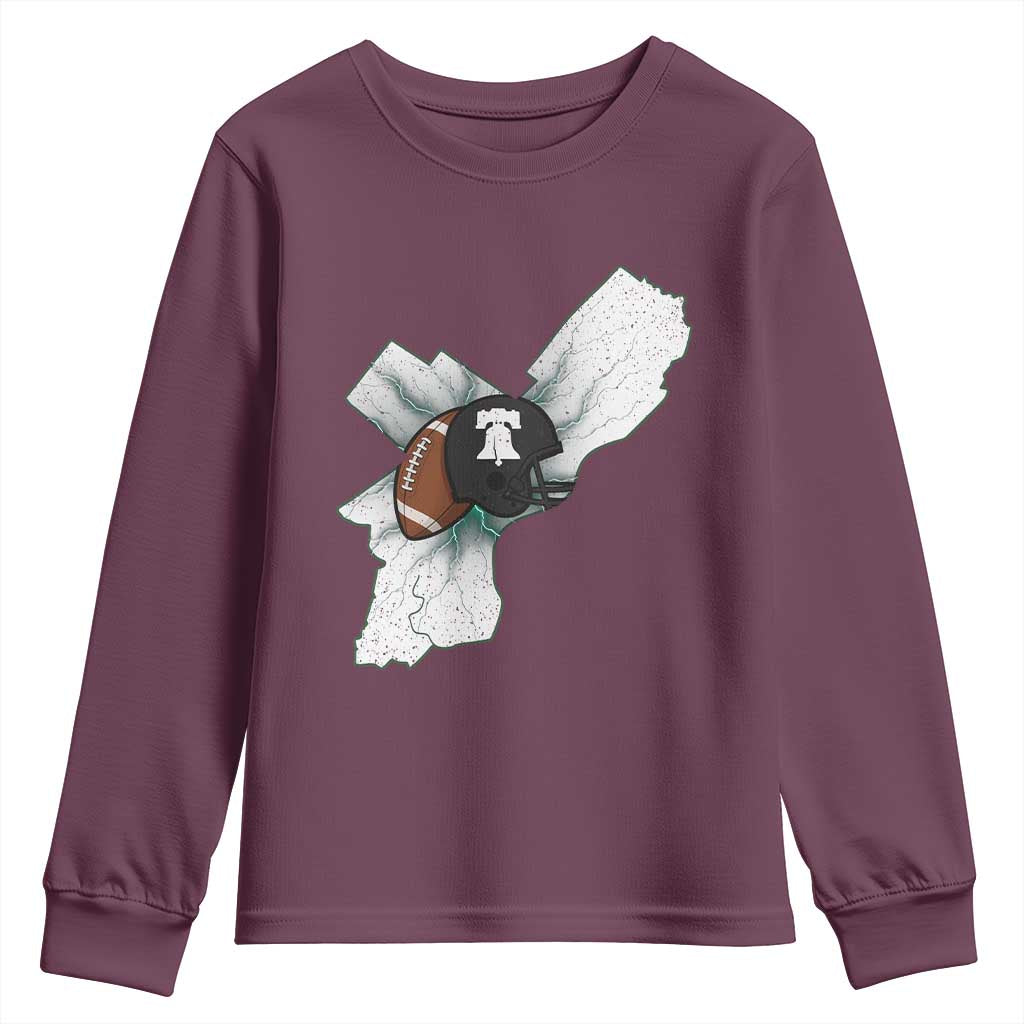 Funny Vintage PFF Youth Sweatshirt Sport Humor Gift TS12 Maroon Print Your Wear