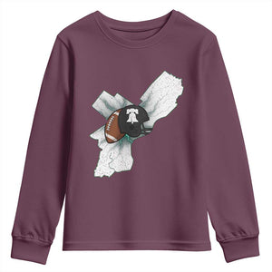 Funny Vintage PFF Youth Sweatshirt Sport Humor Gift TS12 Maroon Print Your Wear