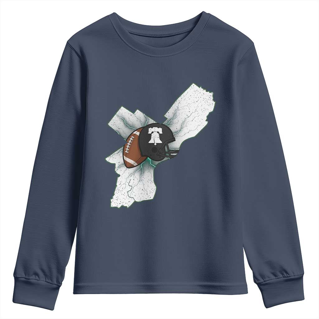 Funny Vintage PFF Youth Sweatshirt Sport Humor Gift TS12 Navy Print Your Wear