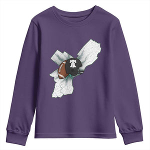 Philadelphia Liberty Bell Football Helmet Lightning Gift Youth Sweatshirt TS12 Purple Print Your Wear