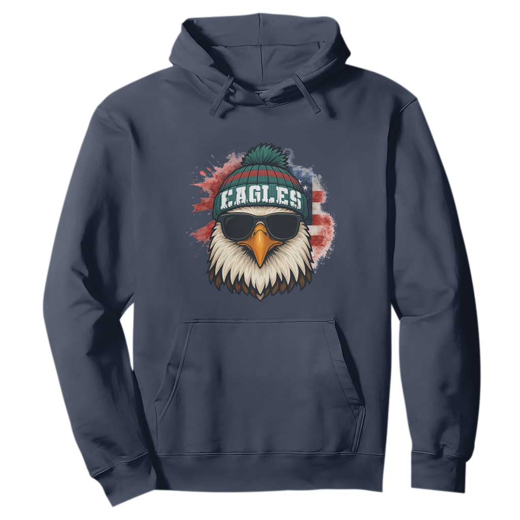 Patriotic PFE American Flag Pride Gift Hoodie TS12 Navy Print Your Wear