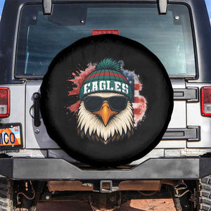 Patriotic Eagle Football Spare Tire Cover American Flag Pride Gift TS12 No hole Black Print Your Wear
