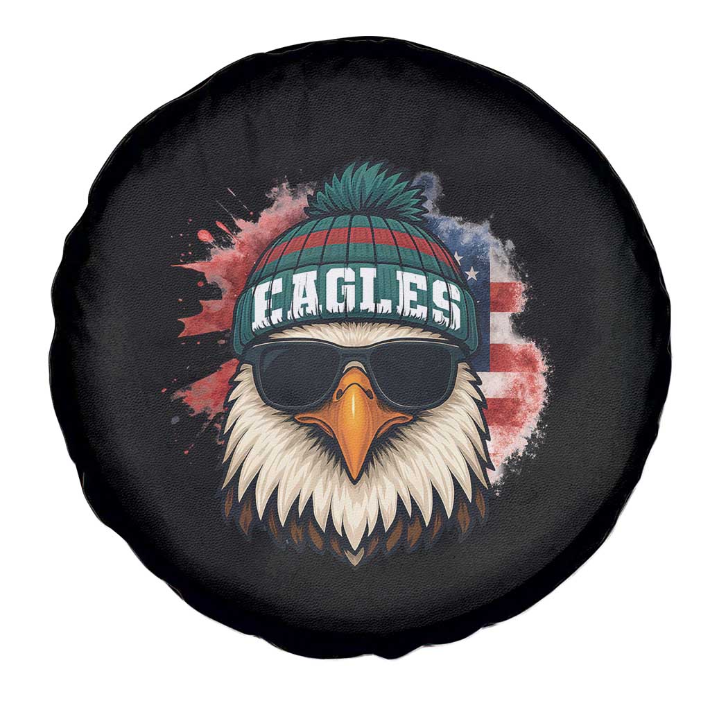 Patriotic Eagle Football Spare Tire Cover American Flag Pride Gift TS12 Print Your Wear
