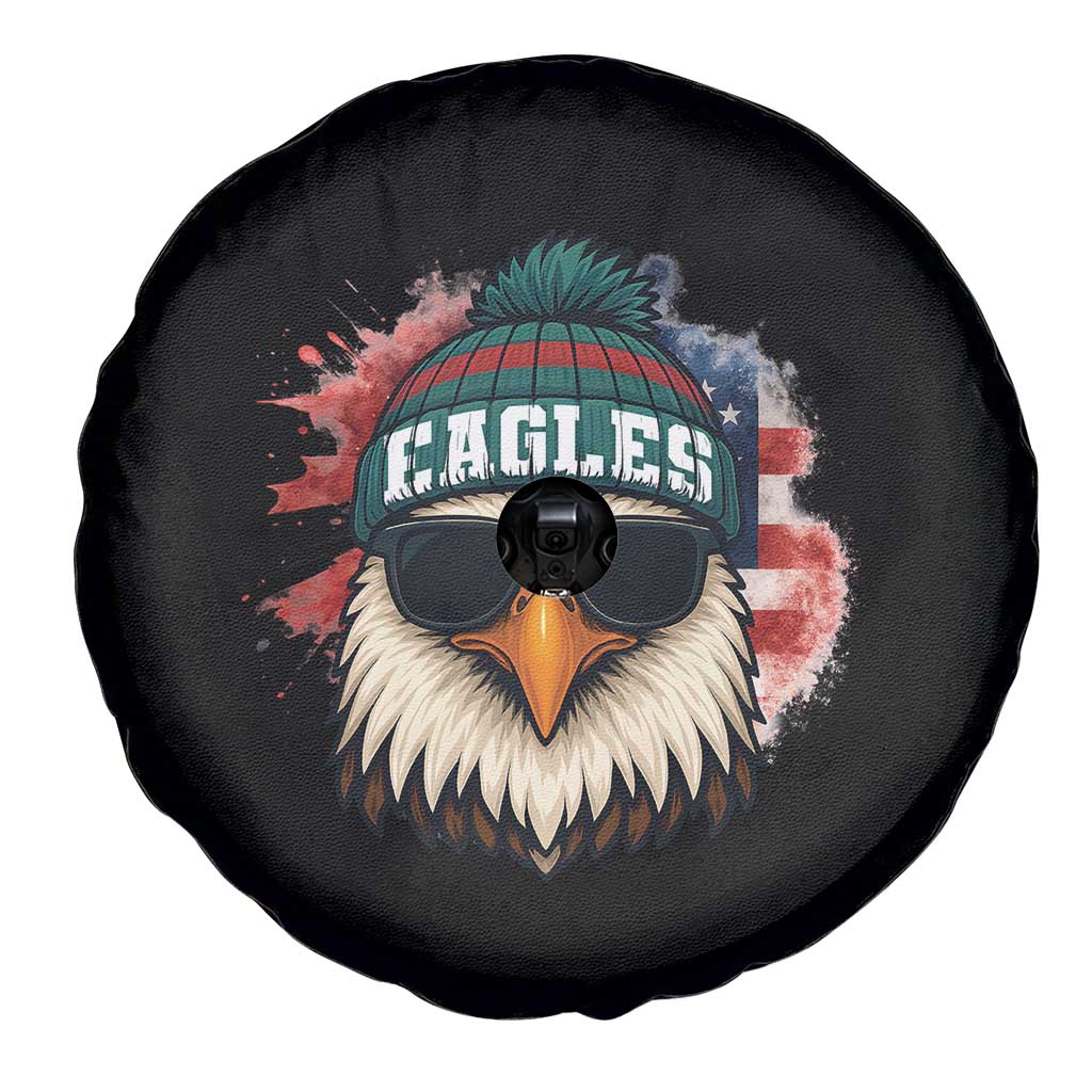 Patriotic Eagle Football Spare Tire Cover American Flag Pride Gift TS12 Print Your Wear