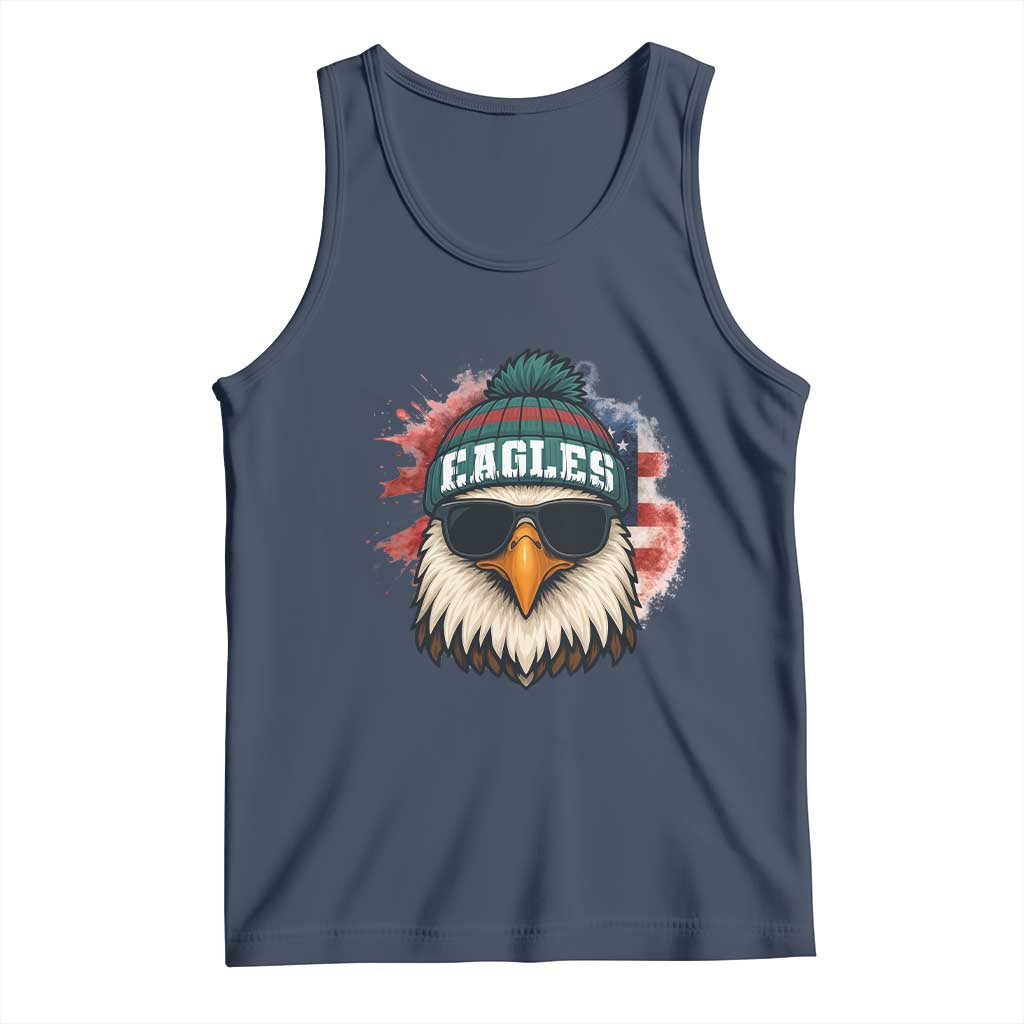 Patriotic PFE American Flag Pride Gift Tank Top TS12 Navy Print Your Wear
