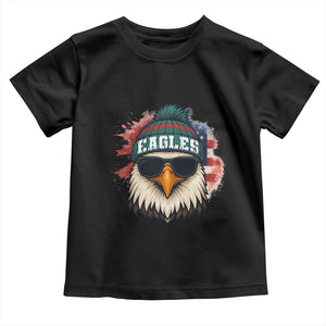 Patriotic Eagle Football Toddler T Shirt American Flag Pride Gift TS12 Black Print Your Wear