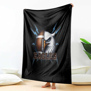 Eagle Football Power Throw Blanket Game Day Sports Fan Gift TS12 Print Your Wear