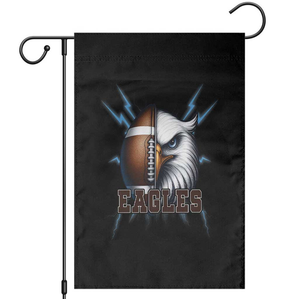 Eagle Football Power Garden Flag Game Day Sports Fan Gift TS12 Black Print Your Wear