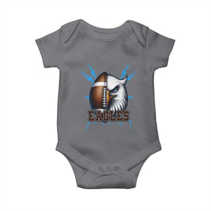 Eagle Football Power Baby Onesie Game Day Sports Fan Gift TS12 Charcoal Print Your Wear