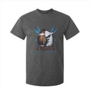 Eagle Football Power T Shirt For Kid Game Day Sports Fan Gift TS12 Dark Heather Print Your Wear