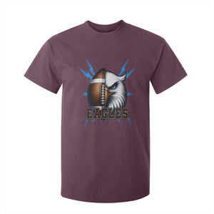 Eagle Football Power T Shirt For Kid Game Day Sports Fan Gift TS12 Maroon Print Your Wear