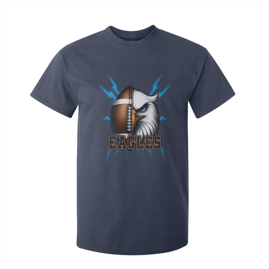 Eagle Football Power T Shirt For Kid Game Day Sports Fan Gift TS12 Navy Print Your Wear