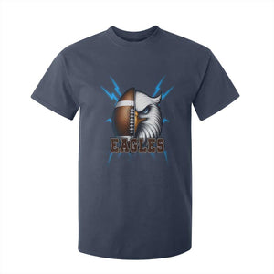 Eagle Football Power T Shirt For Kid Game Day Sports Fan Gift TS12 Navy Print Your Wear