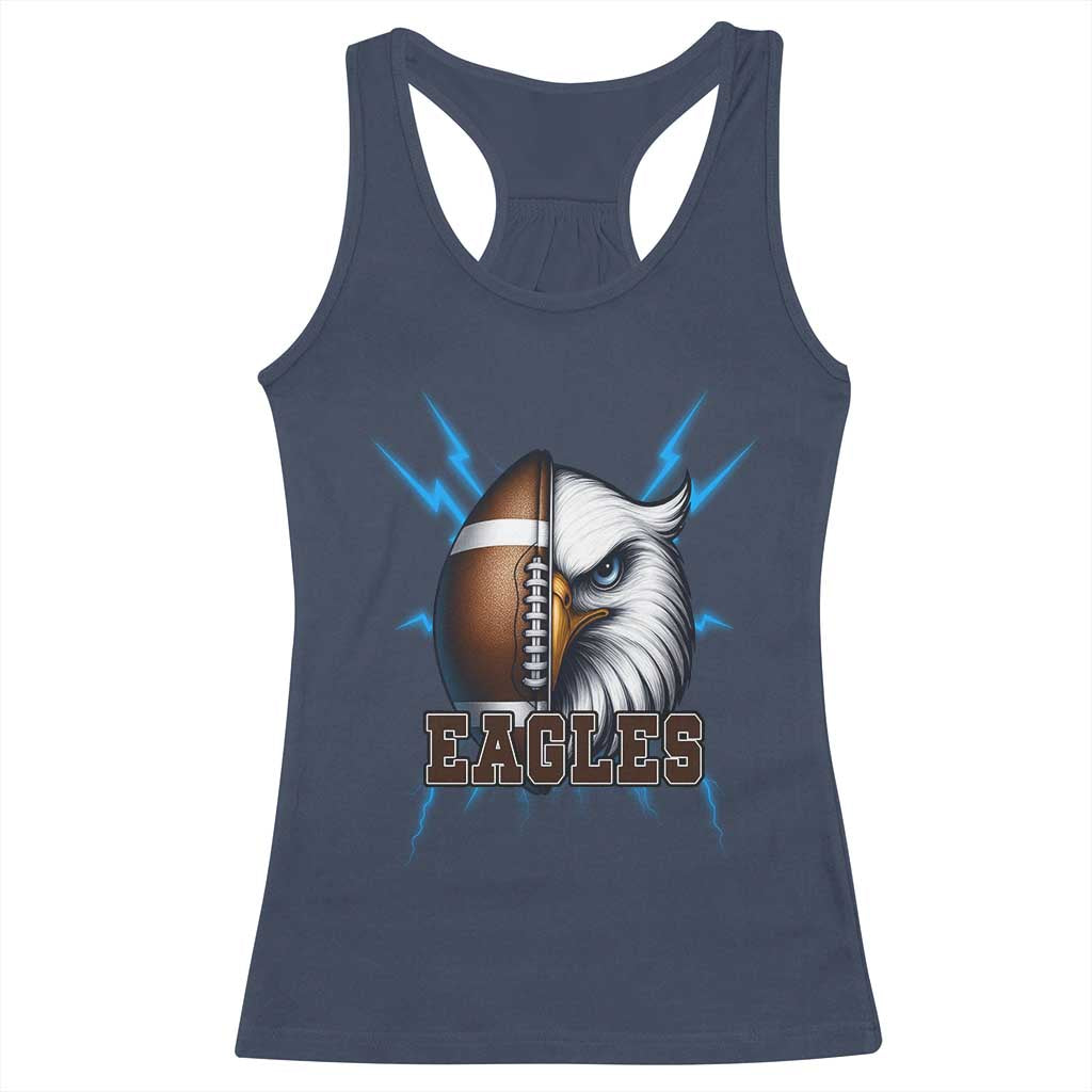Eagle Football Power Racerback Tank Top Game Day Sports Fan Gift TS12 Navy Print Your Wear