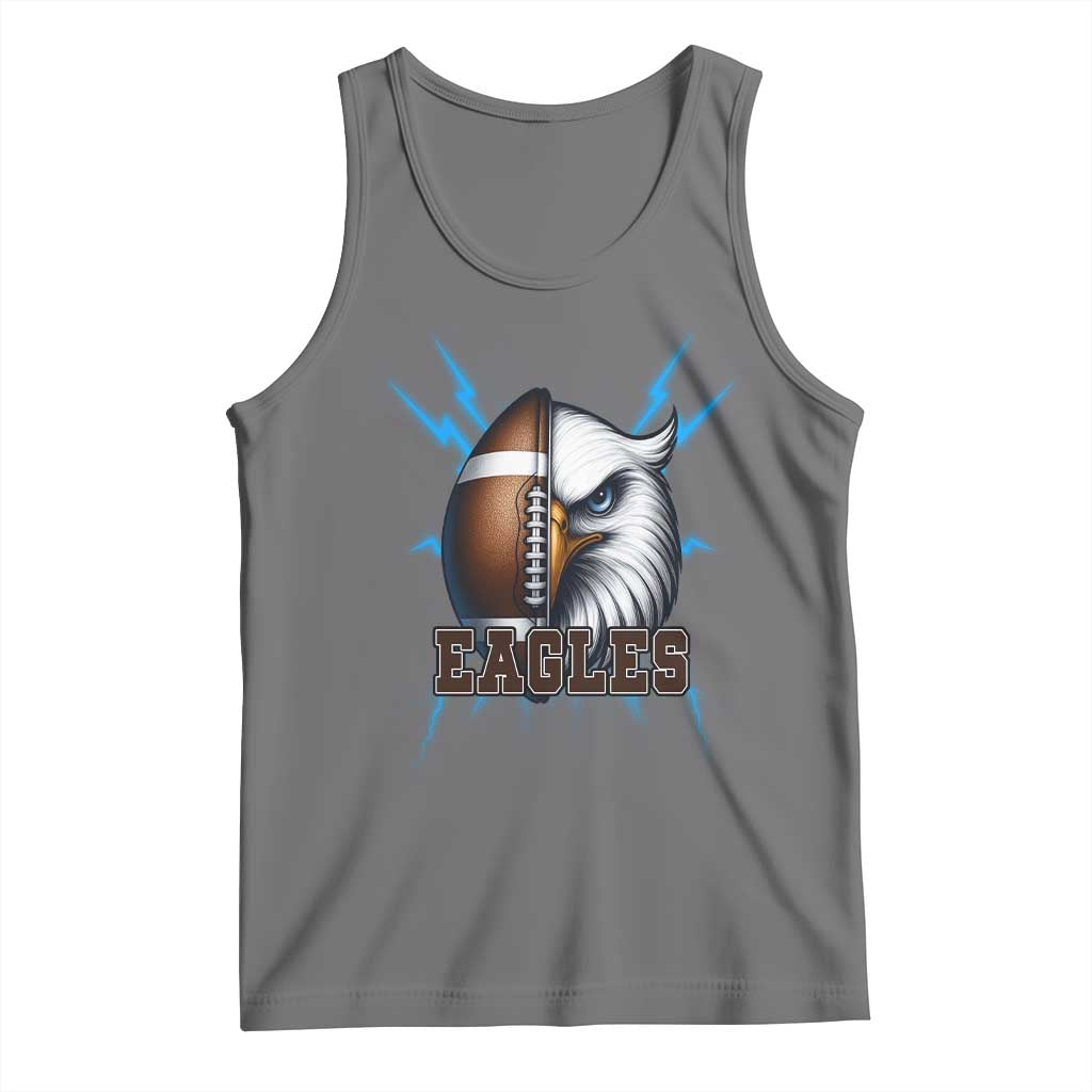 Eagle Football Power Tank Top Game Day Sports Fan Gift TS12 Black Heather Print Your Wear