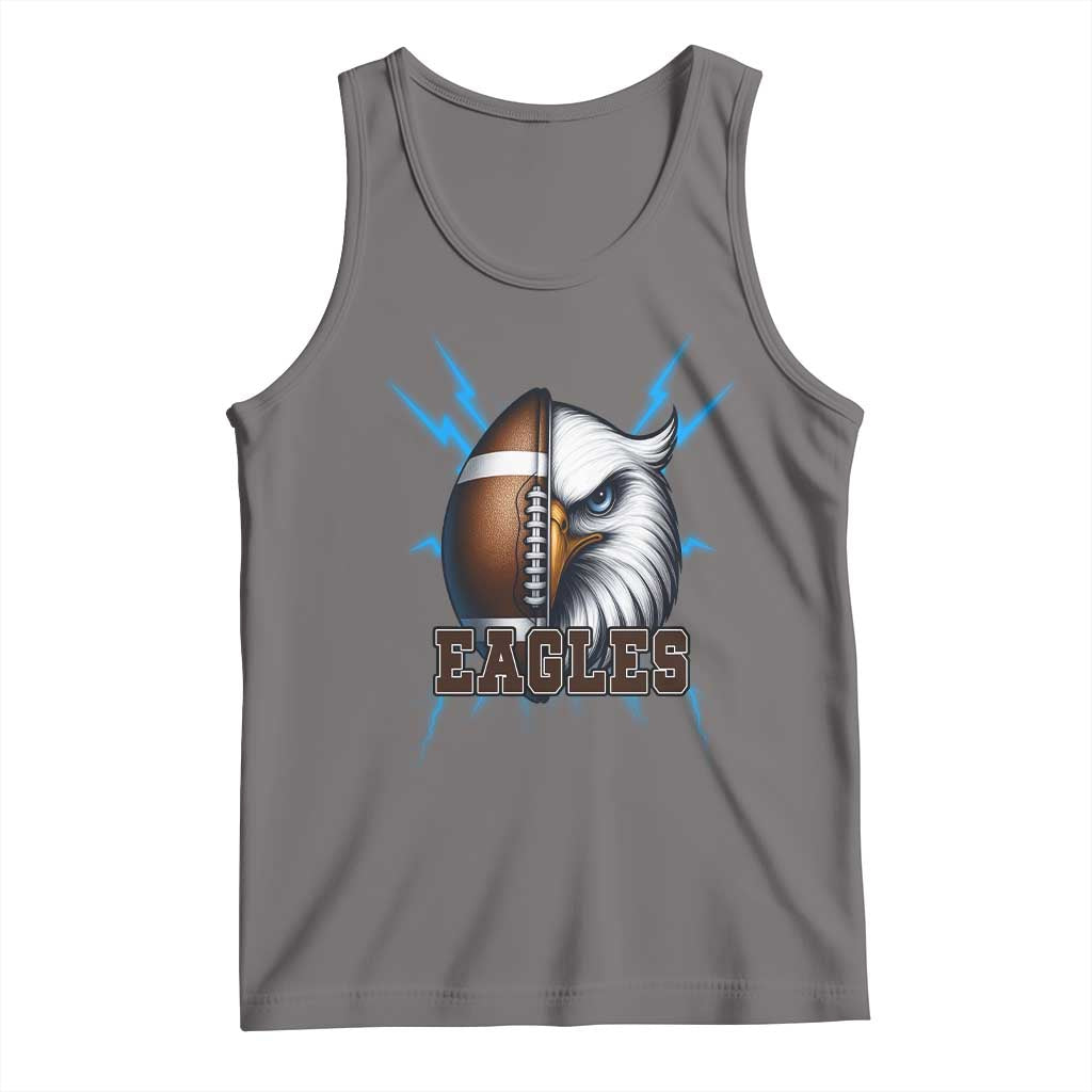 Eagle Football Power Tank Top Game Day Sports Fan Gift TS12 Deep Heather Print Your Wear