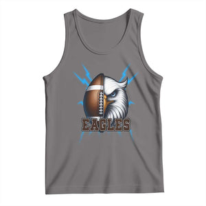 Eagle Football Power Tank Top Game Day Sports Fan Gift TS12 Deep Heather Print Your Wear