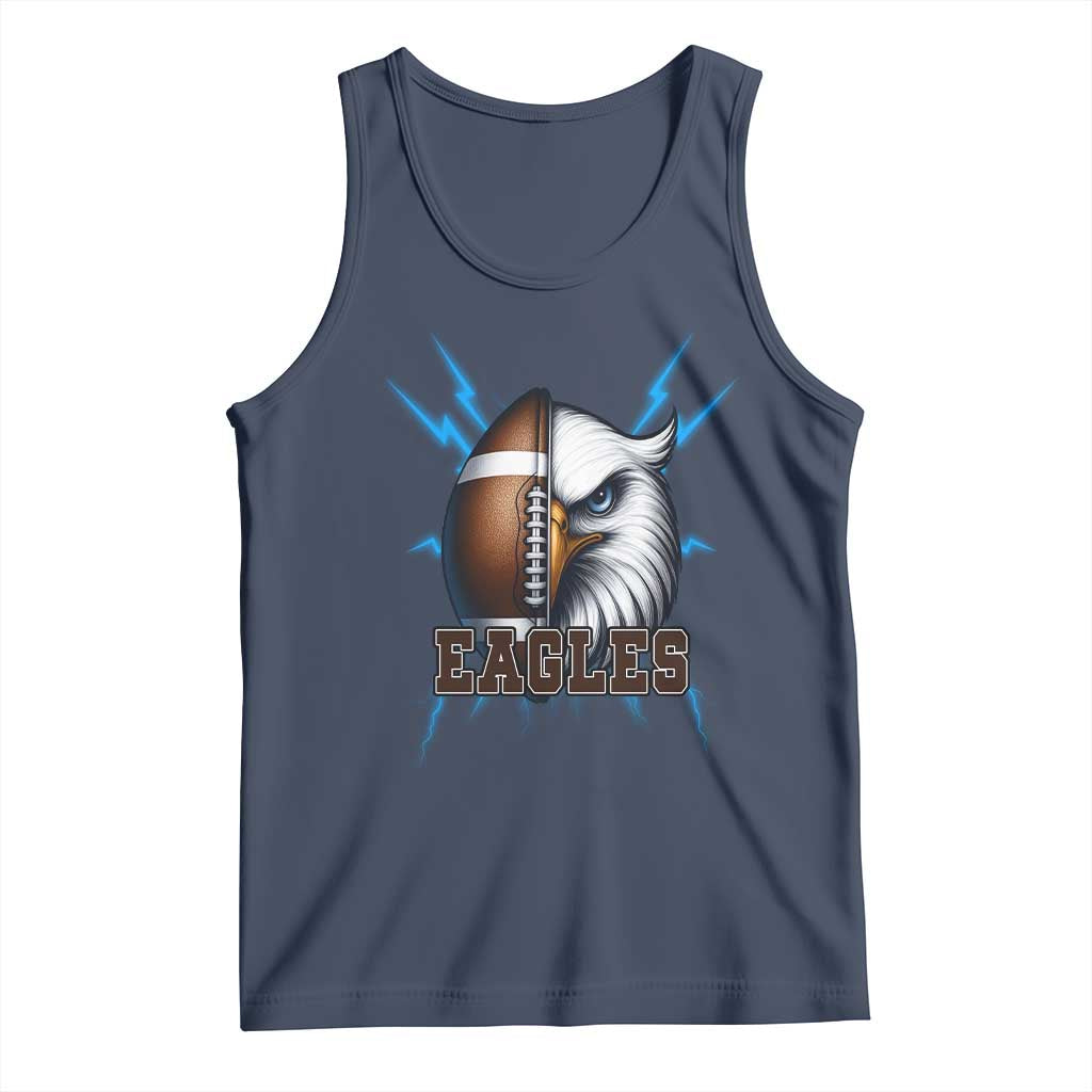 Eagle Football Power Tank Top Game Day Sports Fan Gift TS12 Navy Print Your Wear