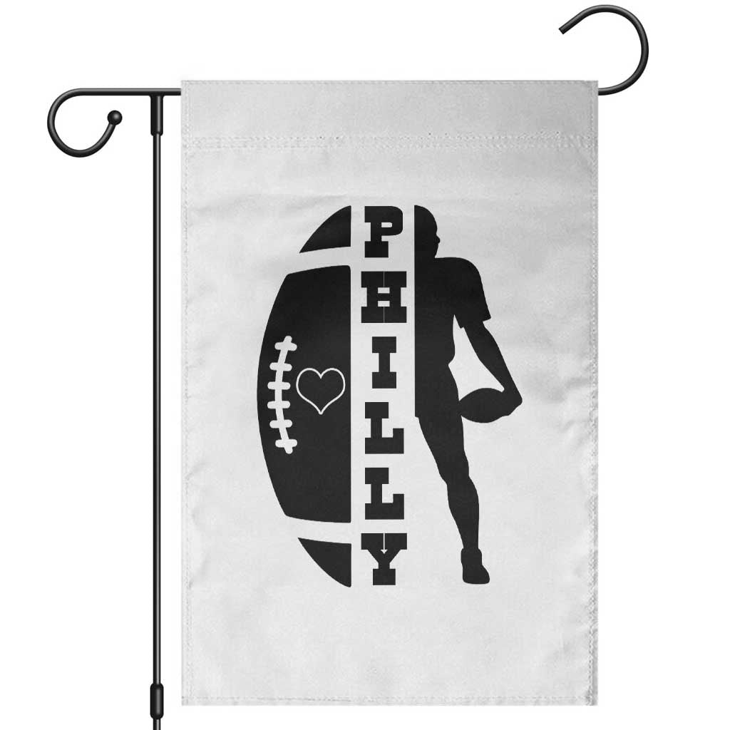 Philly Football Spirit Garden Flag Proud Fan Humor Gift TS12 White Print Your Wear