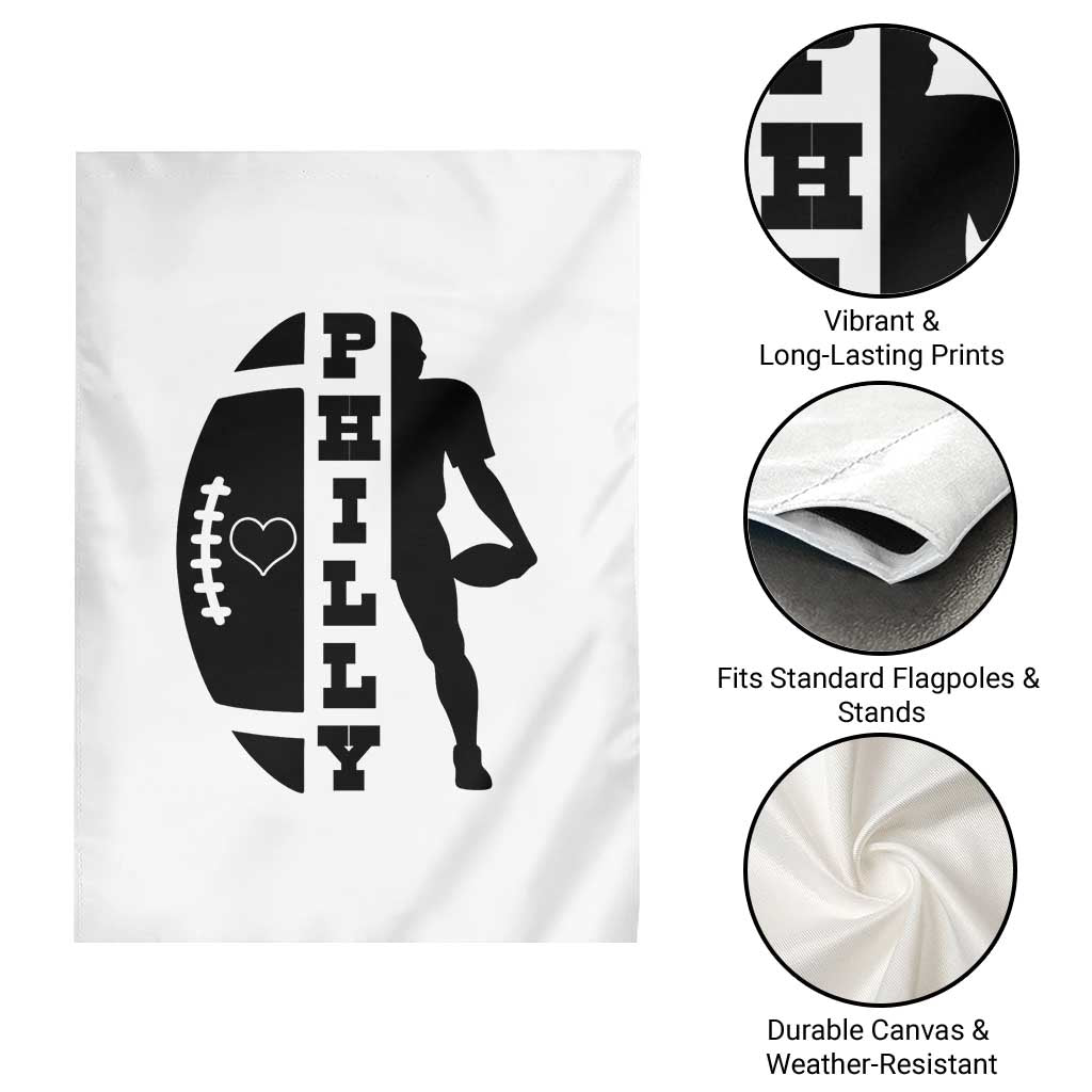 Philly Football Spirit Garden Flag Proud Fan Humor Gift TS12 Print Your Wear