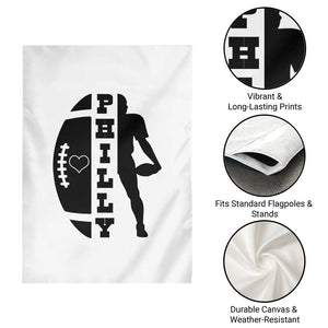 Philly Football Spirit Garden Flag Proud Fan Humor Gift TS12 Print Your Wear