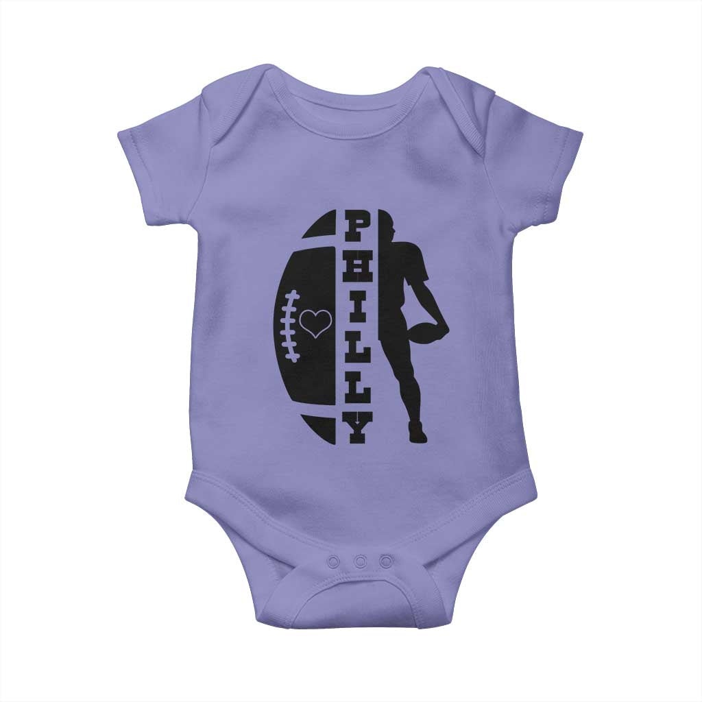 Philly Football Spirit Baby Onesie Proud Fan Humor Gift TS12 Violet Print Your Wear