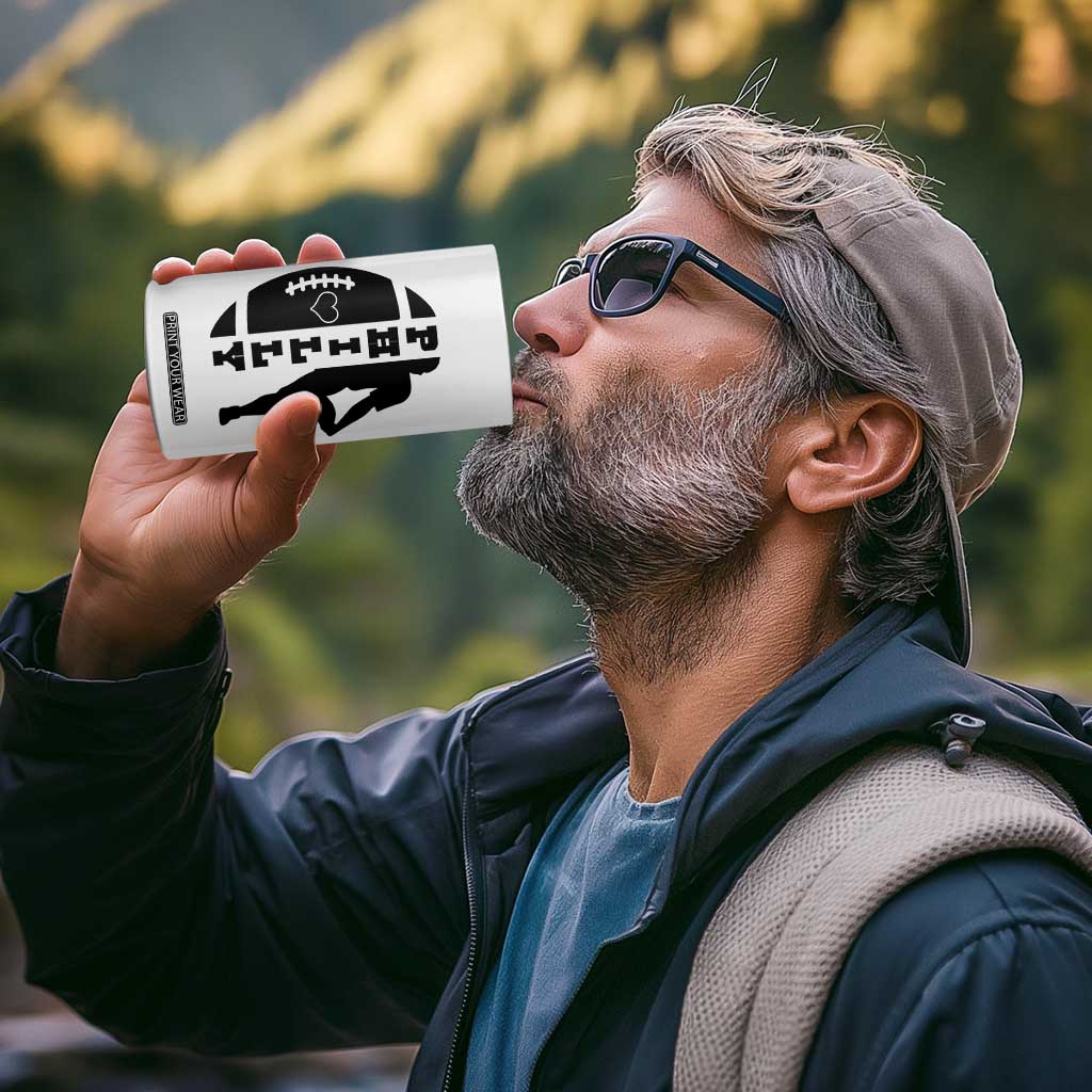 Philly Football Spirit 4 in 1 Can Cooler Tumbler Proud Fan Humor Gift TS12 Print Your Wear