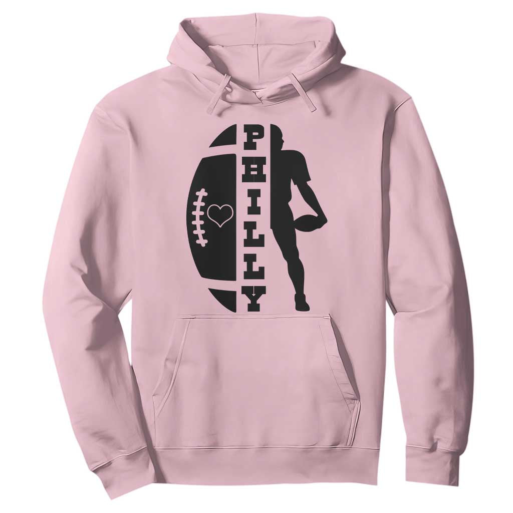 Philly Football Spirit Hoodie Proud Fan Humor Gift TS12 Light Pink Print Your Wear