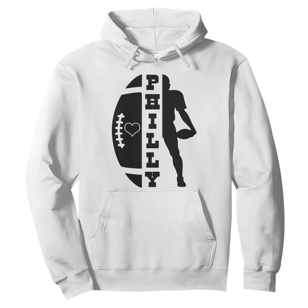 Philly Football Spirit Hoodie Proud Fan Humor Gift TS12 White Print Your Wear