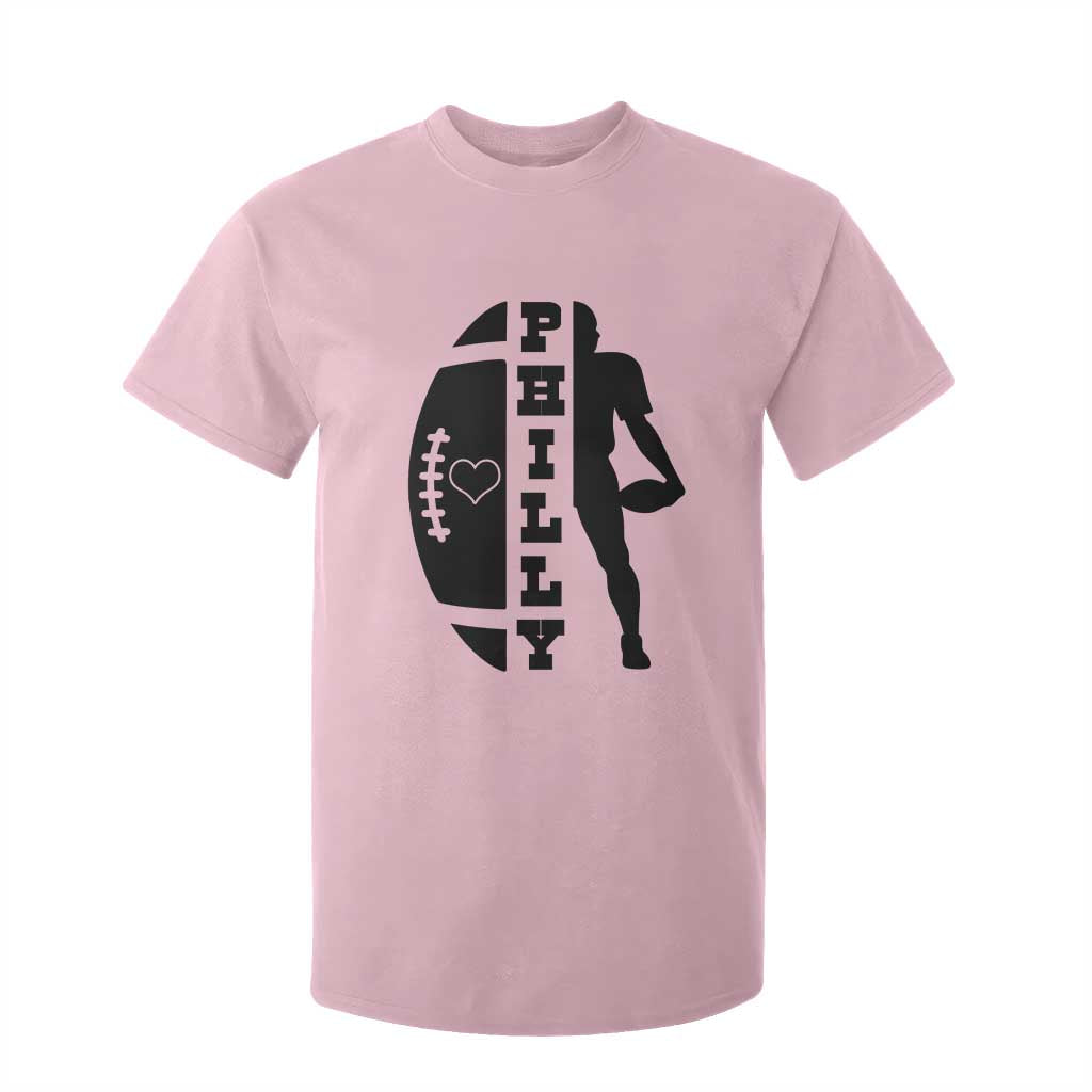 Philly Football Spirit T Shirt For Kid Proud Fan Humor Gift TS12 Light Pink Print Your Wear