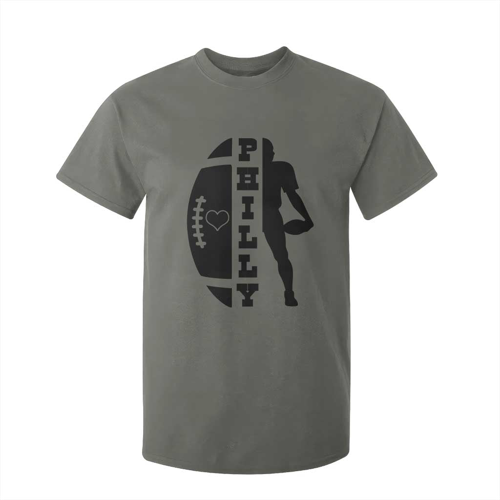 Philly Football Spirit T Shirt For Kid Proud Fan Humor Gift TS12 Military Green Print Your Wear