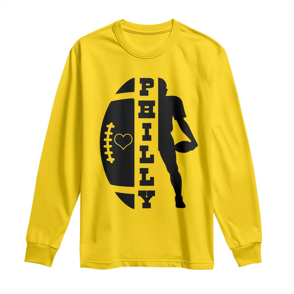 Philly Football Spirit Long Sleeve Shirt Proud Fan Humor Gift TS12 Daisy Print Your Wear