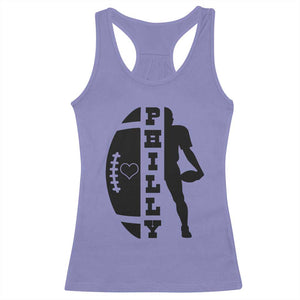 Philly Football Spirit Racerback Tank Top Proud Fan Humor Gift TS12 Violet Print Your Wear